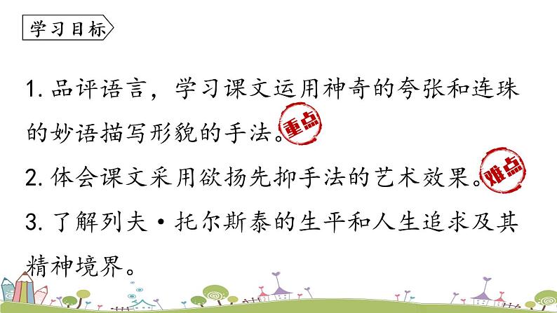 部编版八年级语文上册 第2单元 8《列夫·托尔斯泰》PPT课件05