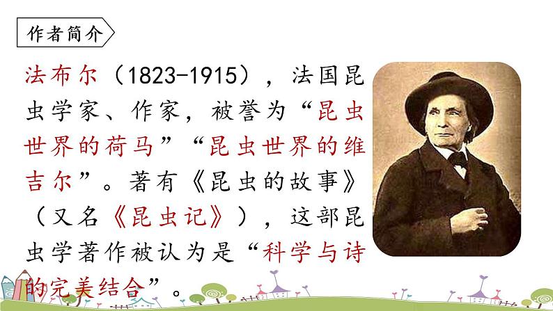 部编版八年级语文上册 第5单元 名著导读：《昆虫记》PPT课件05
