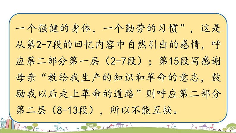 部编版八年级语文上册 第2单元 7《回忆我的母亲》第2课时PPT课件08
