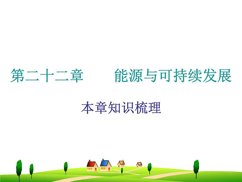22章-能源与可持续发展-复习课件第1页