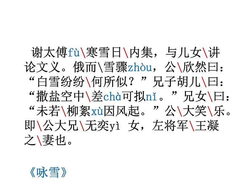 人教部编语文七年级上 咏雪3 课件04