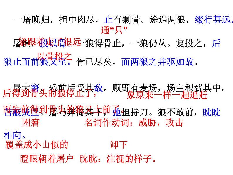 人教部编语文七年级上 狼1 课件07