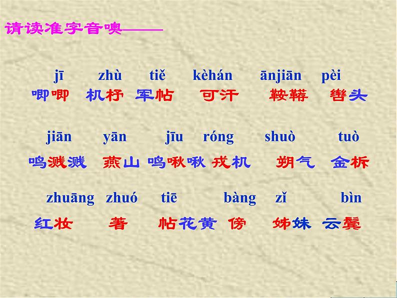 部编版语文七年级下册木兰诗1 课件第4页