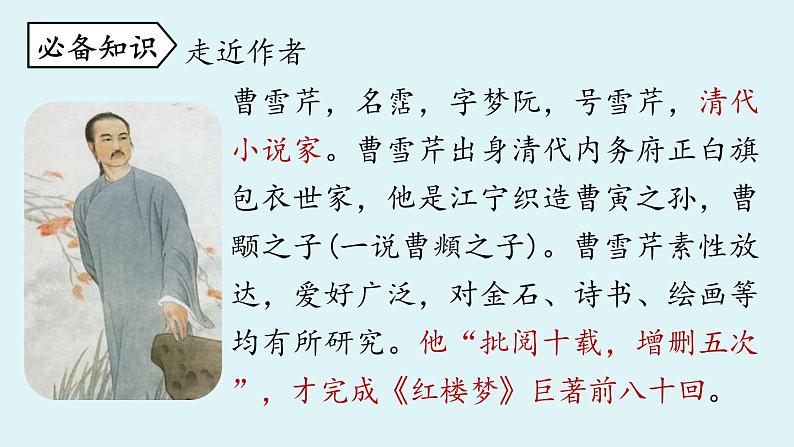 部编版语文九年级上册 第24课《刘姥姥进大观园》课件（共39张PPT）06