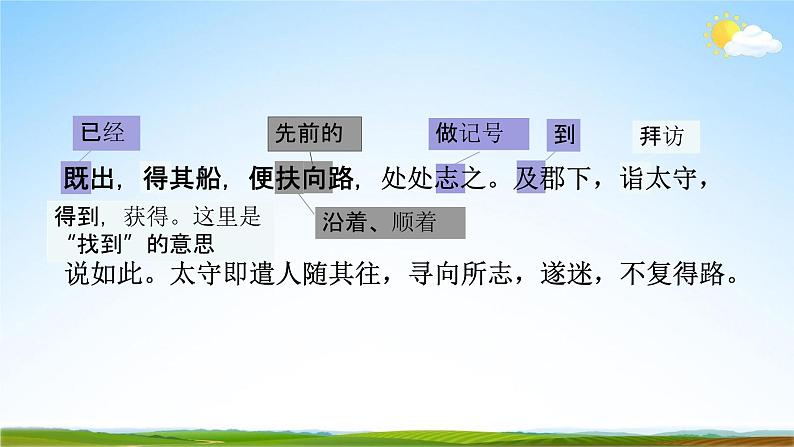 人教部编版八年级语文下册9《桃花源记》教学课件精品PPT优秀公开课208