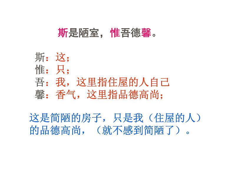 部编版语文七年级下册陋室铭  5 课件08