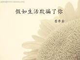 部编版语文七年级下册假如生活欺骗了你2 课件