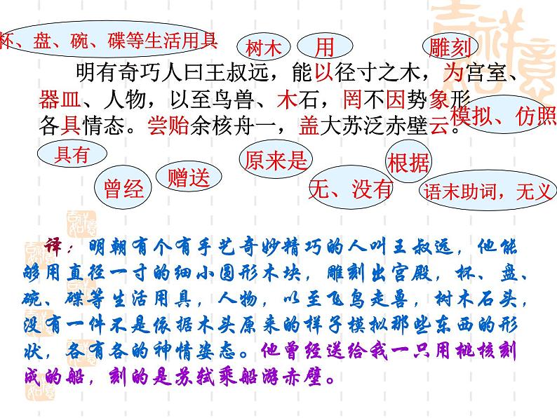 人教部编版语文八年级下册11《核舟记》ppt课件（58页）08