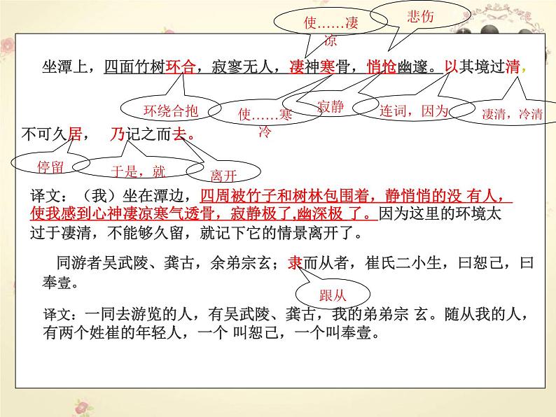 人教部编版语文八年级下册10《小石潭记》ppt课件08