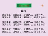 人教部编版语文八年级下册12《蒹葭》ppt公开课课件（11页）含教案