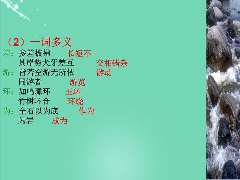 人教部编版语文八年级下册10《小石潭记》精品ppt课件07