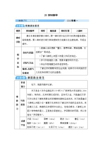 人教部编版20* 梦回繁华教案