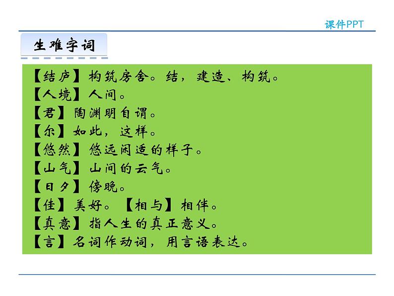 人教部编语文八年级上 24  诗词五首 第一课时 课件07