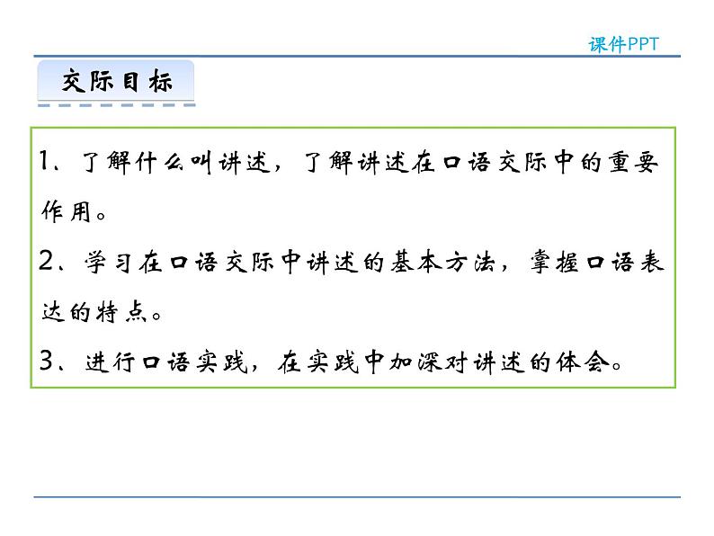 人教部编语文八年级上 第一单元  口语交际  讲述 课件02