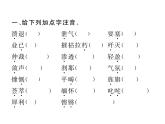 人教部编语文八年级上 人教版期末复习专题一  字音  字形 （共13张PPT）