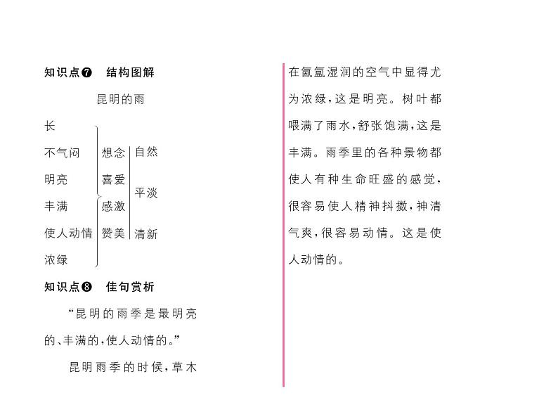 人教部编语文八年级上 名师课件14   昆明的雨 （共26张PPT）06