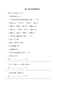 初中人教部编版第六单元单元综合与测试习题