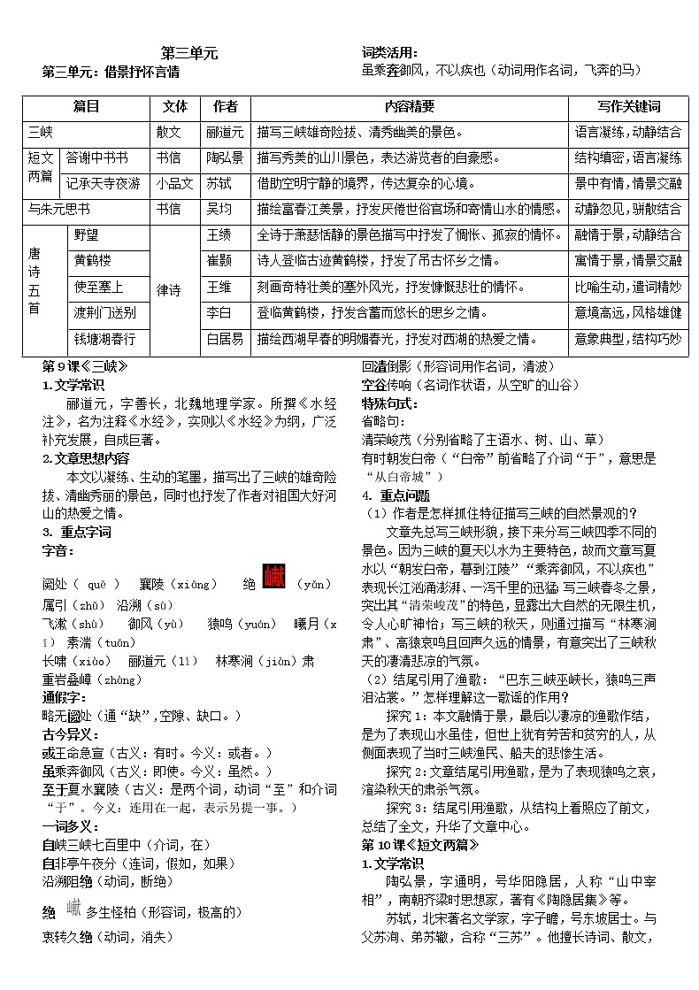 【部8上】期末复习资料整理第3页