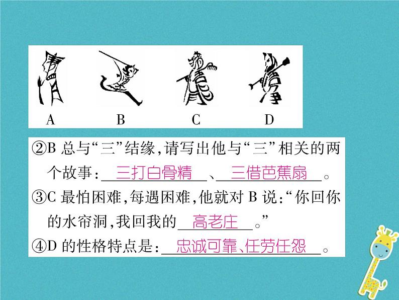 人教部编语文九年级上第四单元综合性学习走进小说天地习题课件（含答案）06