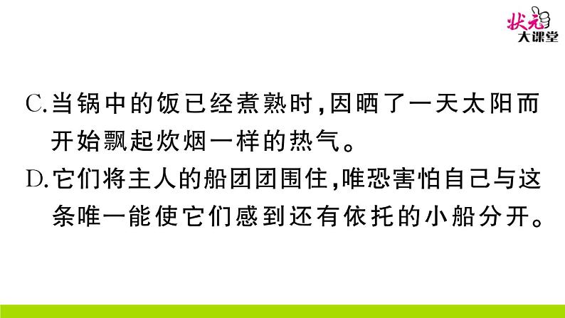 人教部编语文九年级上16 孤独之旅 作业课件第7页