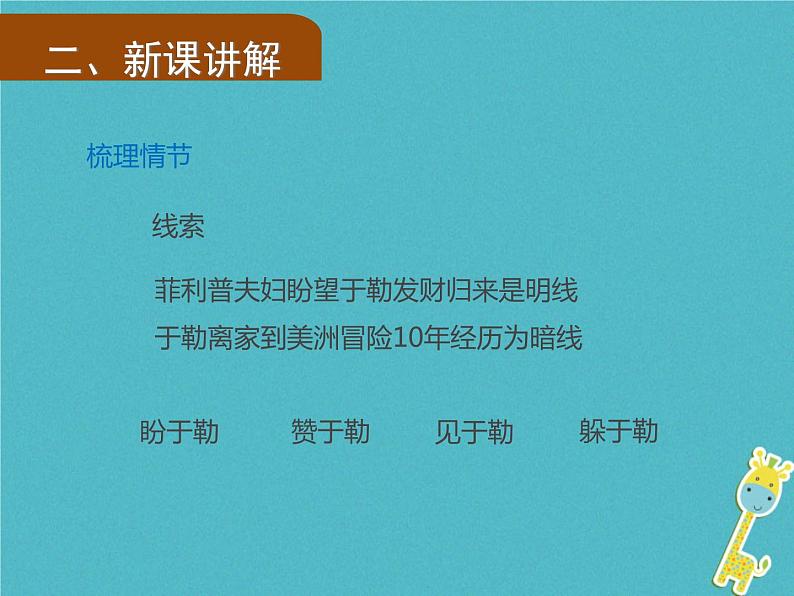人教部编语文九年级上第15课《我的叔叔于勒》（第1课时）导学课件（教师版）05