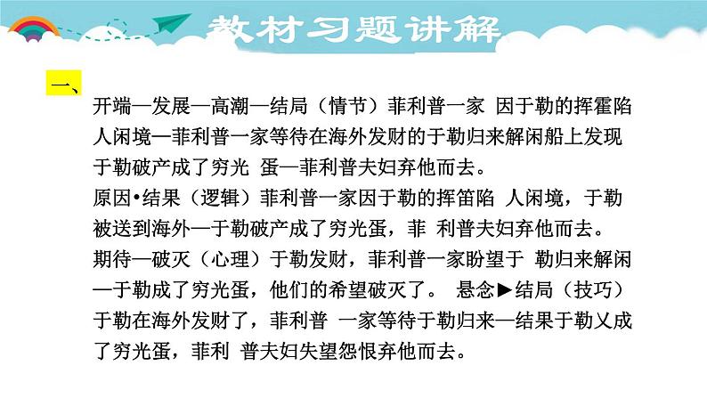 人教部编语文九年级上15.教材习题课件01