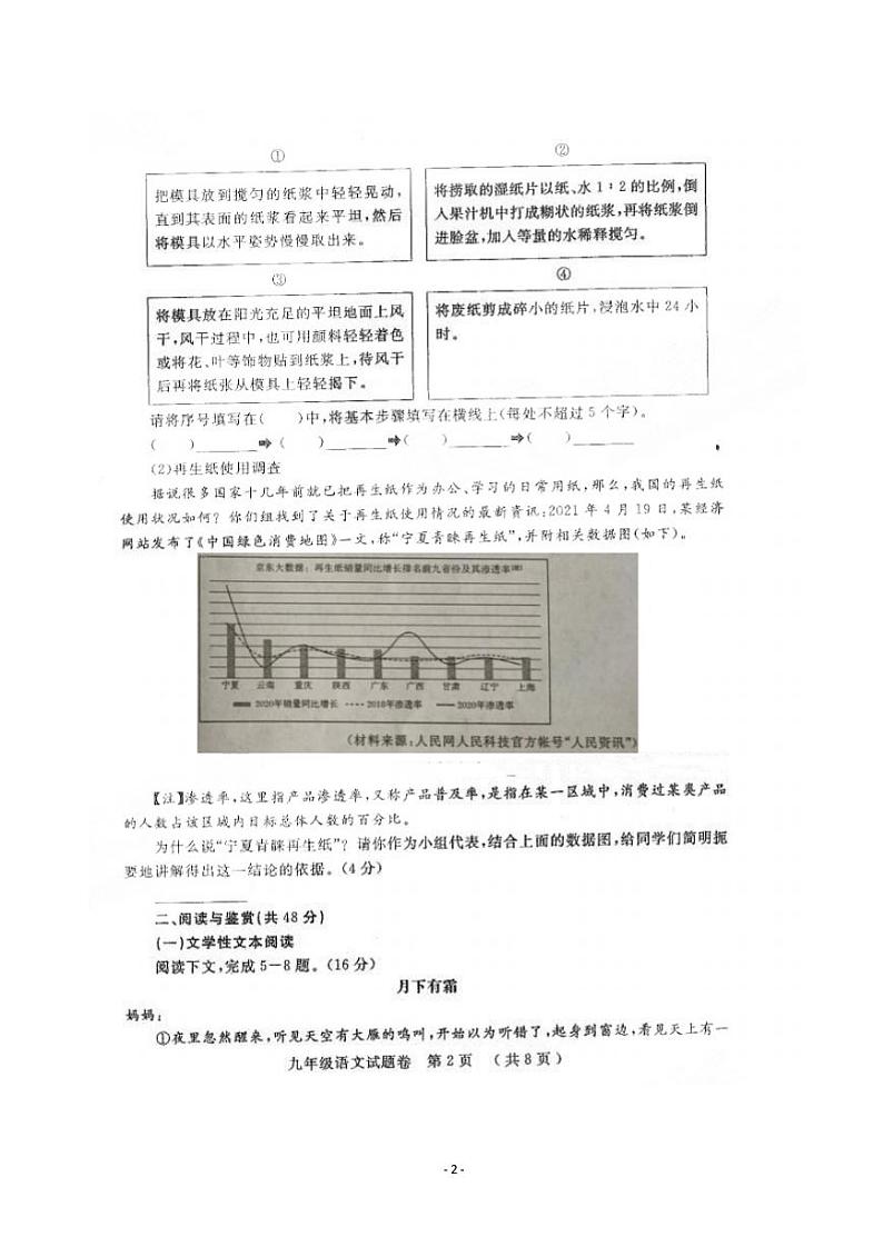 【真题】2021年郑州市 中考二模试题卷及答案解析PDF：语文02