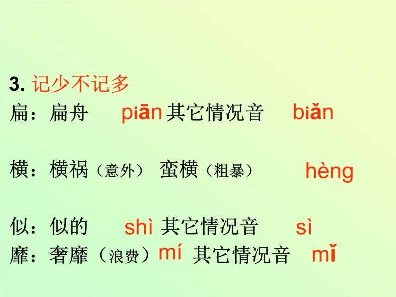 初中语文总复习课件：拼音与汉字复习07