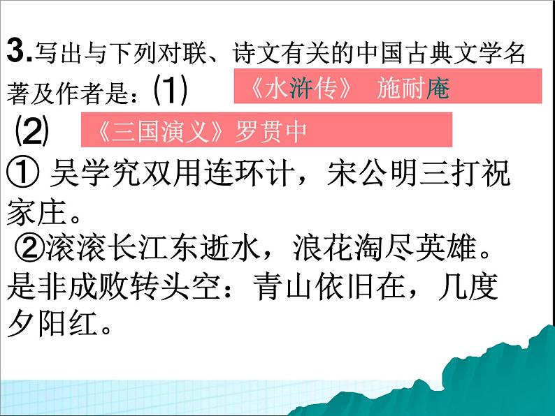 中考语文专题复习课件——课外名著训练第5页