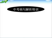 中考语文专题复习课件——病句解析特训