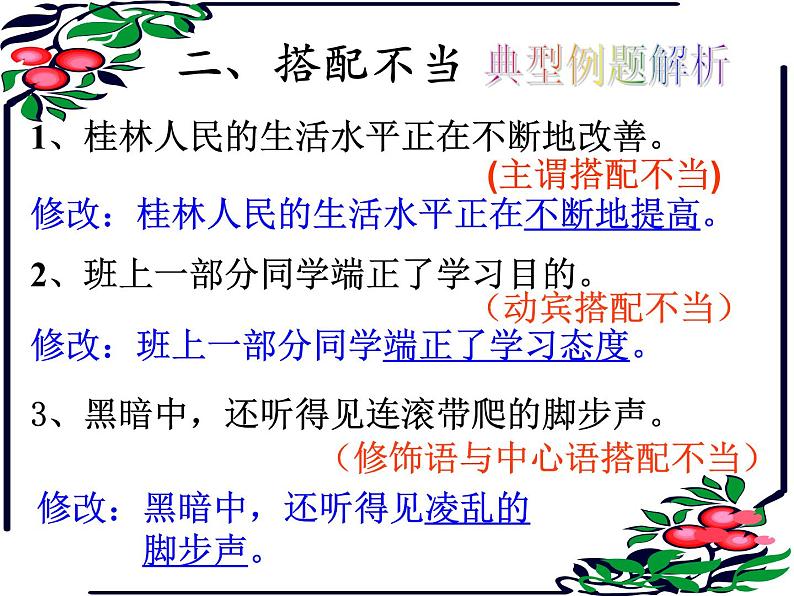 中考语文专题复习课件——病句解析特训06