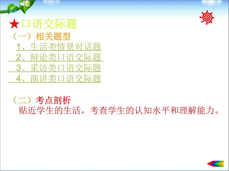 中考语文专题复习课件——口语交际的教学策略07
