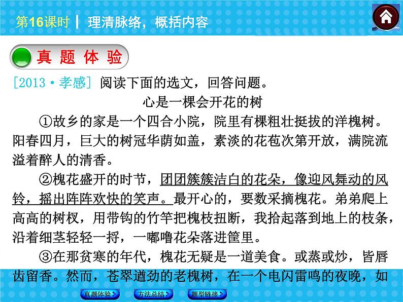 中考语文(新课标人教版版)复习课件：第三篇_现代文阅读—语文—新课标(RJ)全国08