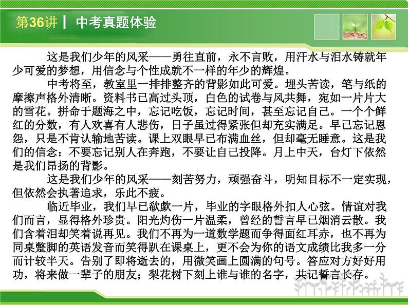中考语文总复习重点精品课件：_表达与交流(44张ppt)08