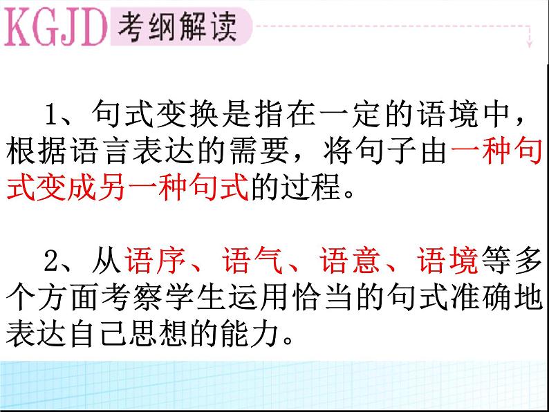中考语文总复习课件：句式变换第2页