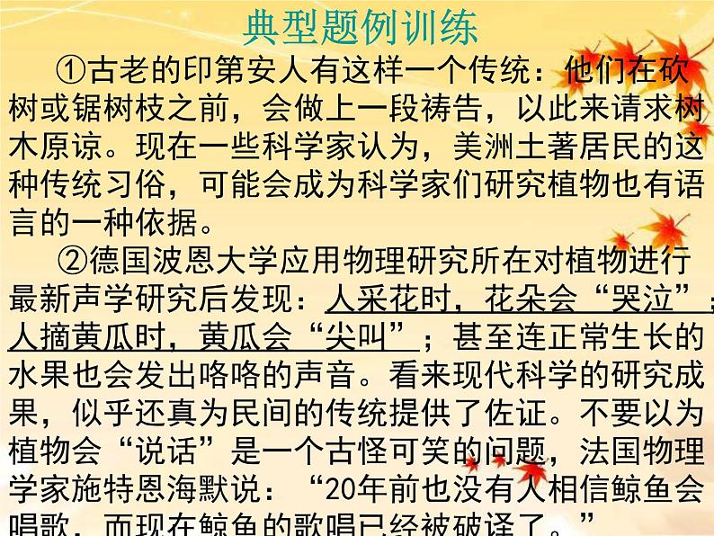 中考语文专题复习课件——现代文阅读专练04