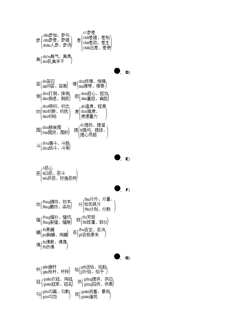 2018年中考语文考前备考锦囊：初中生易读错的多音字第2页
