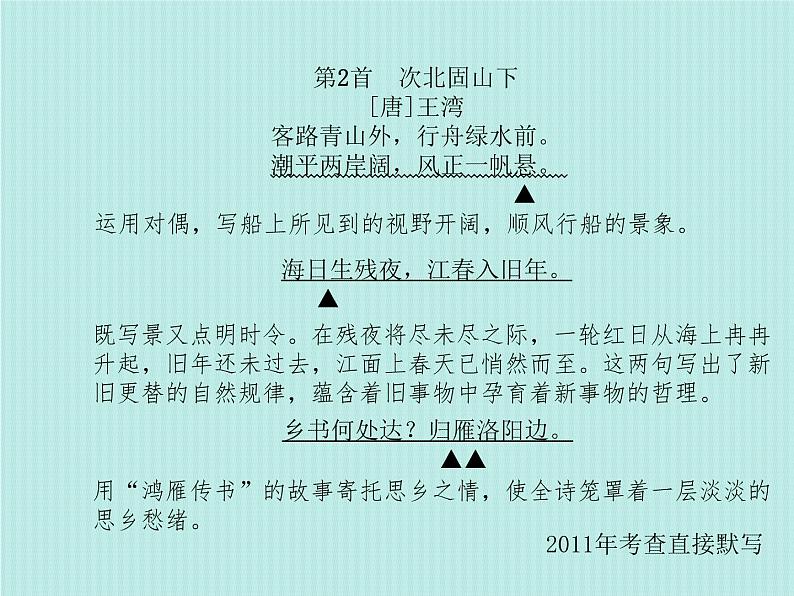 德州语文七上古诗词 课件05