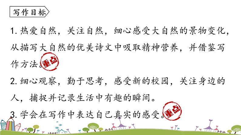 部编版语文七年级上册 第1单元  写作：《热爱生活，热爱写作 》PPT课件05
