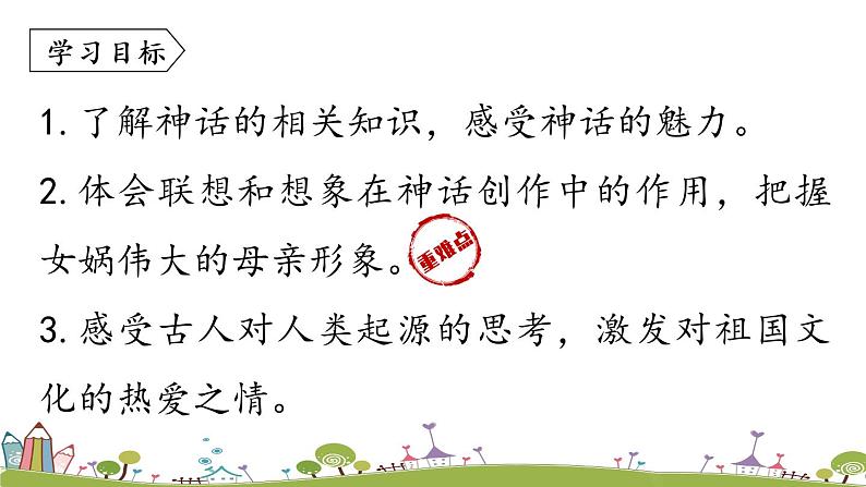 部编版语文七年级上册 第6单元 21《女娲造人》课时1 PPT课件06