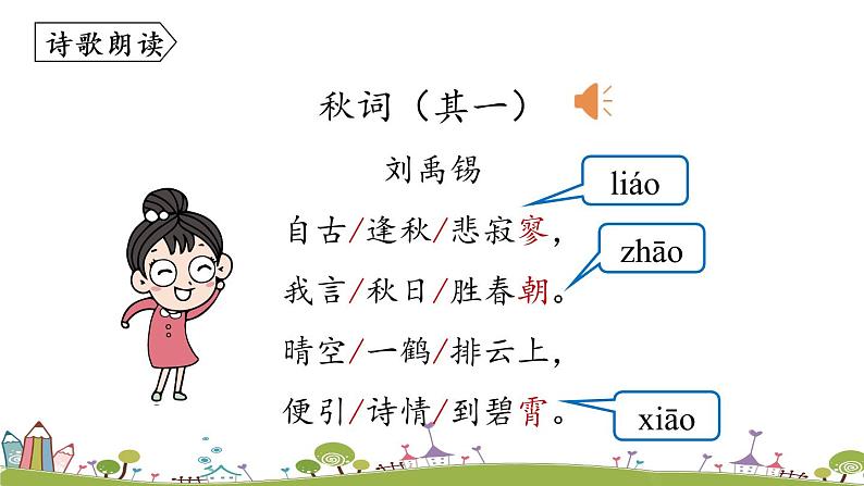 部编版语文七年级上册 第6单元 课外古诗词诵读 PPT课件+音频06
