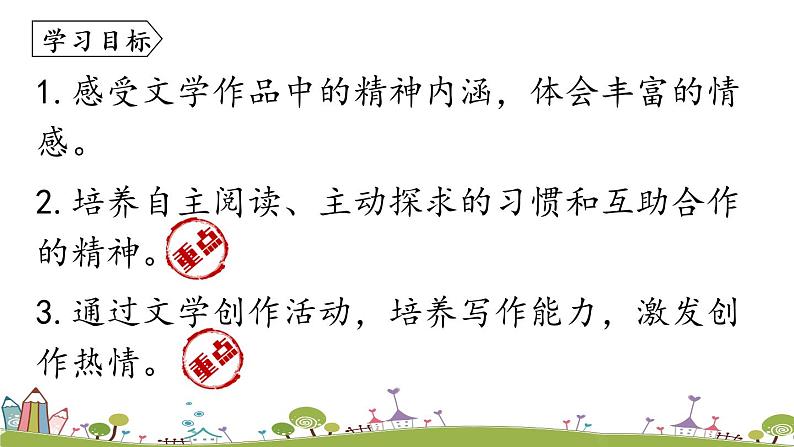 部编版语文七年级上册 第6单元 综合性学习：《文学部落 》PPT课件04