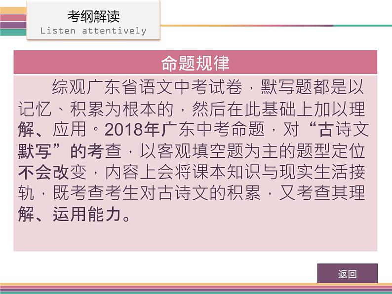 广东中山市卓雅外国语学校2017-2018学年-中考语文专题复习课件-第一节  古诗文默写(共243张PPT)07