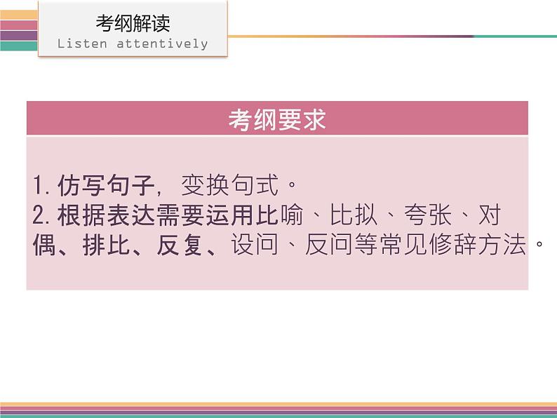 广东中山市卓雅外国语学校2017-2018学年-中考语文专题复习课件-第五节  仿写句子(共91张PPT)04