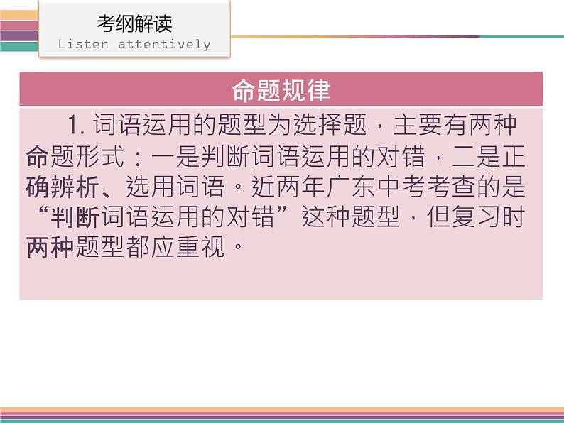 广东中山市卓雅外国语学校2017-2018学年-中考语文专题复习课件-第三节  词语运用(共139张PPT)05