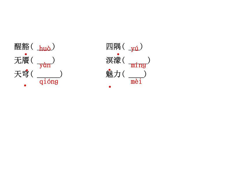 2018年菏泽市中考语文总复习课件：8年级上册 第一部分 字词及文化文学常识(共37张PPT)03