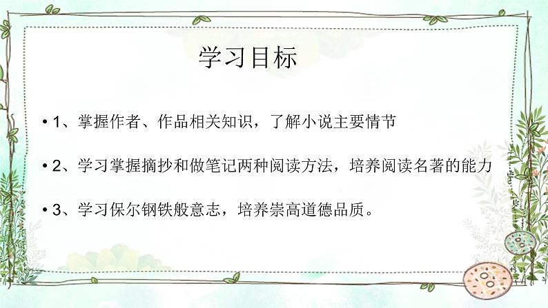 名著导读《钢铁是怎样炼成的》课件第5页