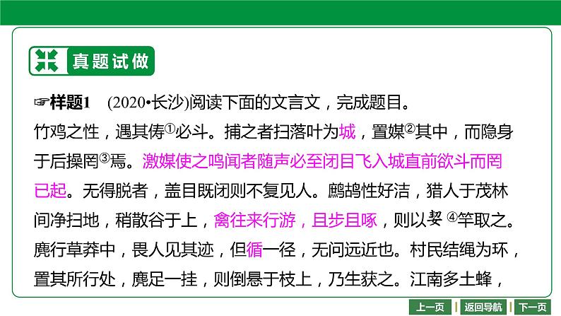 中考复习专题9　文言文阅读03