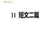 部编版八年级上册语文习题课件 第3单元 11 短文二篇