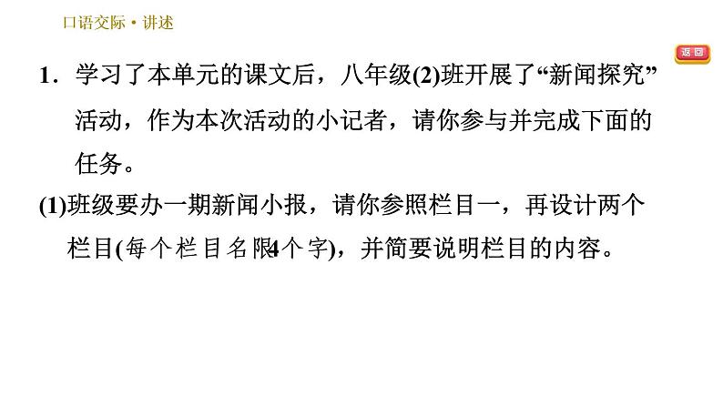 部编版八年级上册语文习题课件 第1单元 口语交际：讲述03